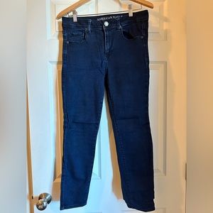 American Eagle Outfitters Dark Wash Skinny Jeans Jegging 10 Short